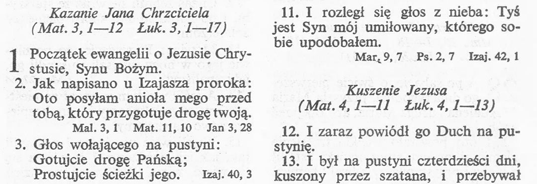 Mk 1:2 w Biblii Warszawskiej